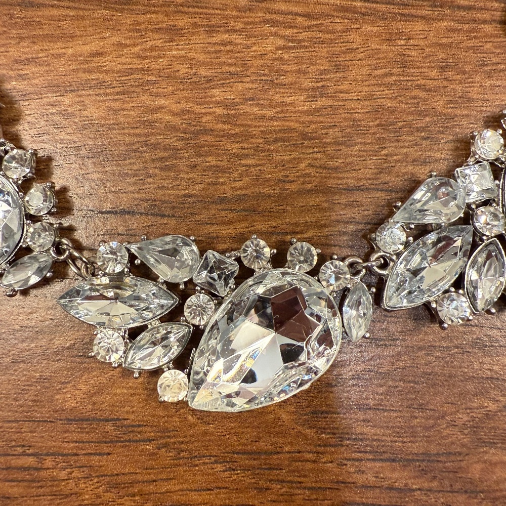 Rhinestone Statement Necklace - image 2